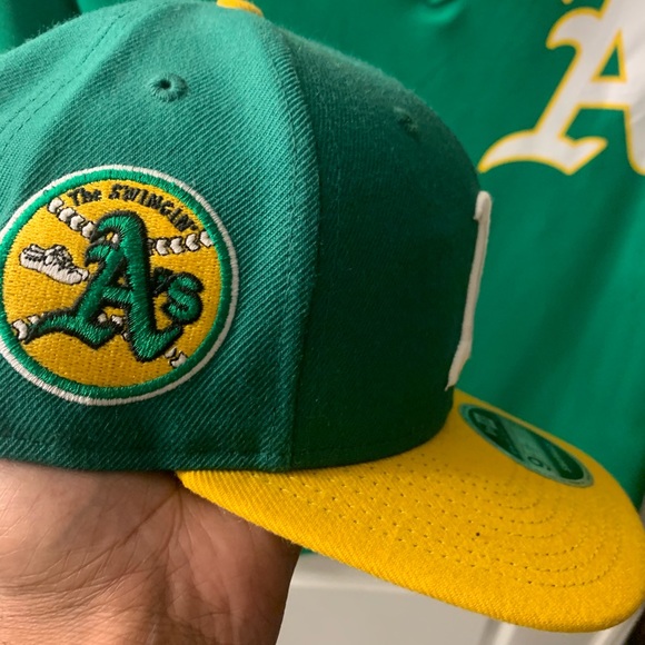 Oakland A”s Jersey and SnapBack - Picture 6 of 9